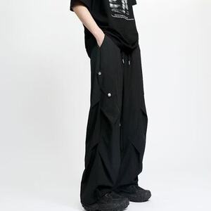 美式高街工装伞兵裤男夏季凉感潮牌宽松休闲裤子 CK16-P42图片