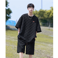 短袖T恤DT77021P35短裤男DK77019P35大码休闲套装TZ77020P70控98，男装T恤，星座227-7