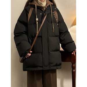 冬季宽松/假两件休闲外套潮加厚棉衣XZ102B-1M8007-P125图片