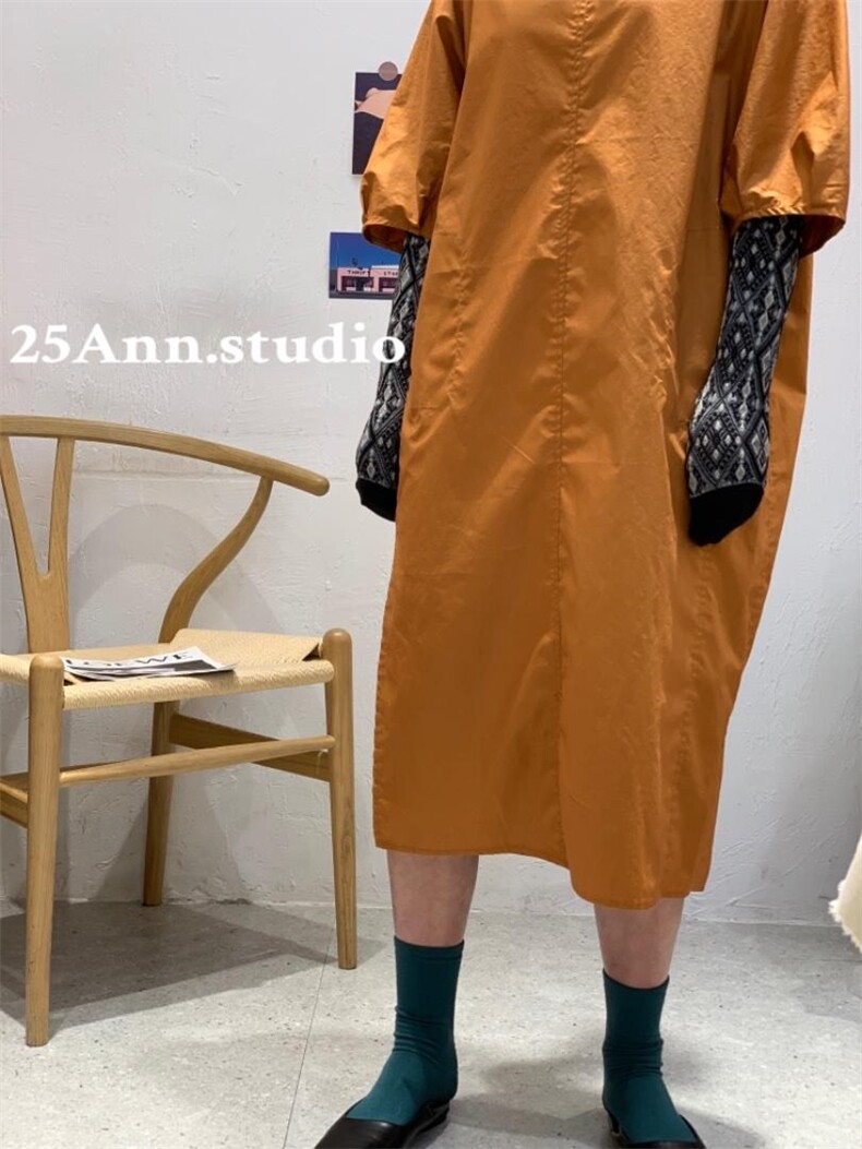 小廓形日系连衣裙，女装连衣裙，25Ann·Studio