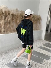 后背刺绣外套，其它，斐媞梦