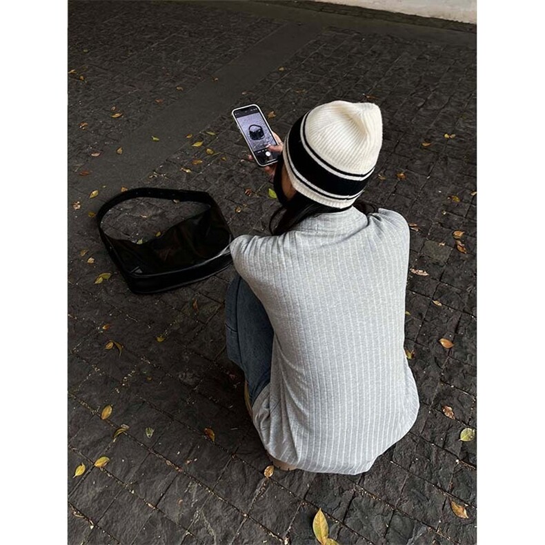 灰色亨利领针织短袖男款夏季老钱风肌理感正肩t恤cleanfit五分袖,男装T恤,星座506A