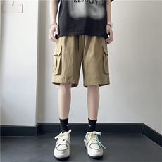 D96-P35新款夏五分裤男工装短裤休闲日系抽绳卫裤直筒运动裤子，男装牛仔裤，星座603-2