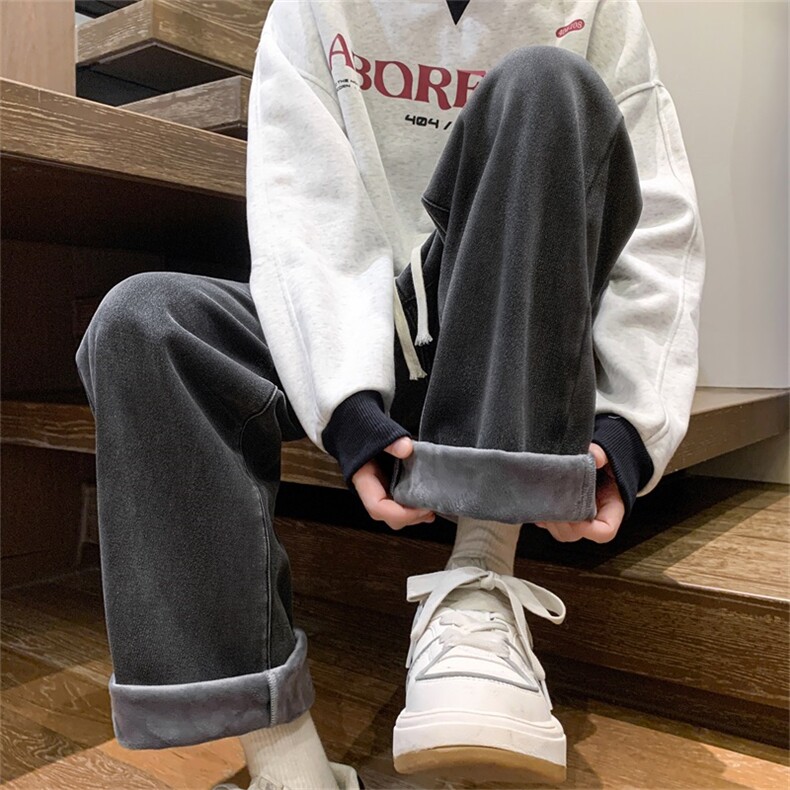 大量现货！抖音可主推！加绒加厚牛仔裤A080-9291-常规P35加绒P45,男装牛仔裤,电商A080