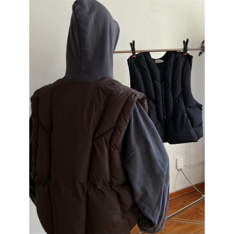 【有货】3361CC-特P68线型分割棉服马甲男加厚V领保暖背心,男装背心/马甲,星座1007（原301D）