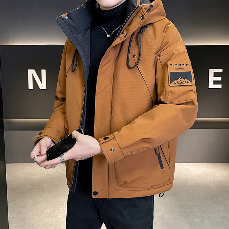 店主风 2025年连帽重工机能加厚保暖潮流羽绒服男YR6033-P215图片