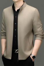 XL-K8507秋冬新款男士夹克立领商务休闲时尚青年男装纯色外套，男装夹克，电商B360