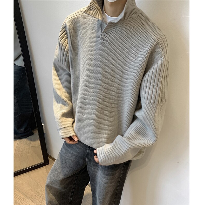 (风）秋冬新款高克重1结构织法可变高领翻领毛衣TM08-P83,男装针织衫/毛衣,星座1315