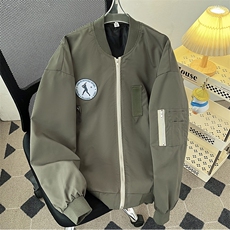 棒球服夹克男士韩版潮流宽松百搭帅气2024秋冬ins外套W6063-P57，男装夹克，星座412-3
