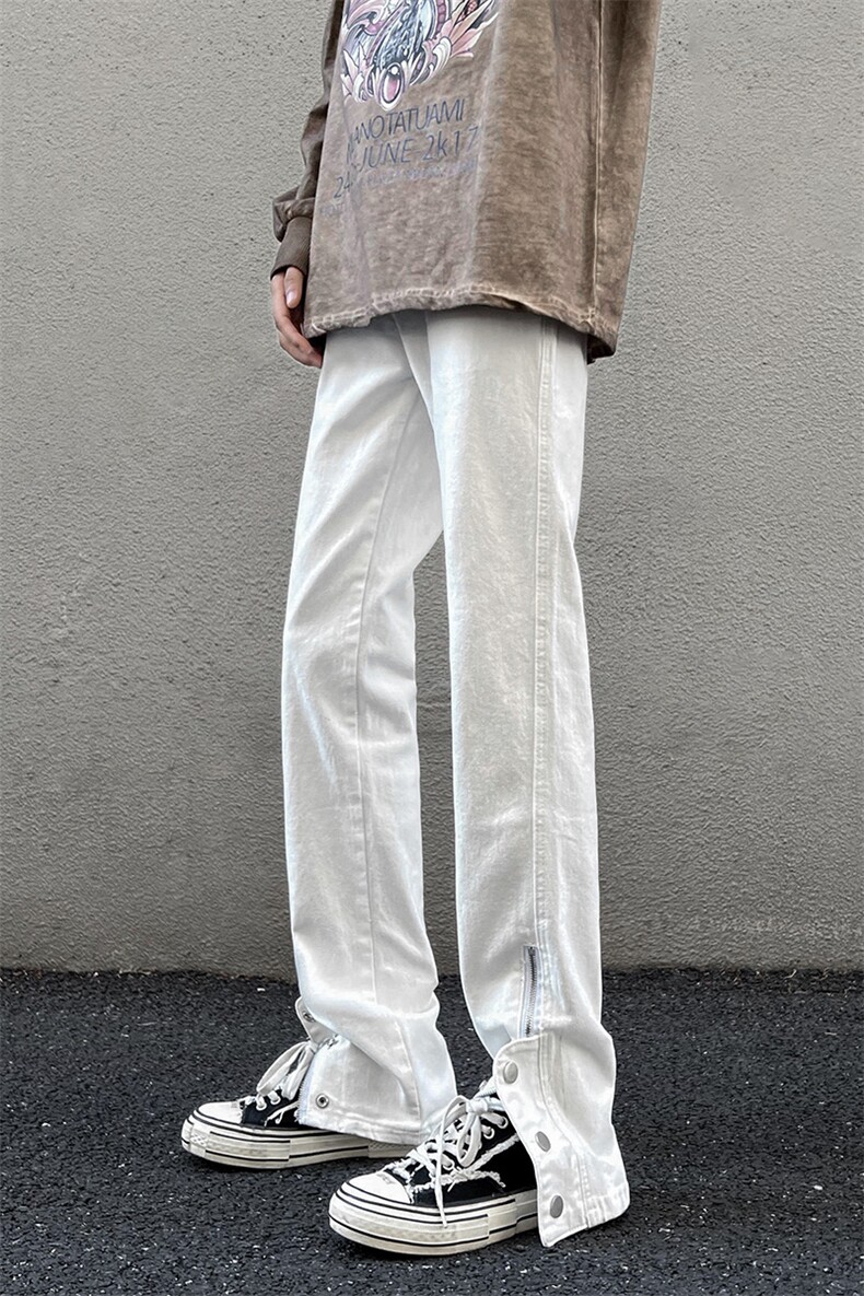 B221秋冬新款美式ins高街小众休闲修身牛仔裤LK22073-P60控78,男装牛仔裤,电商B221