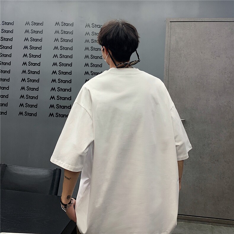 403-TX03-P40控58现货280克重磅纯棉潮牌刺绣宽松短袖t恤,男装T恤,星座403（原603-1）