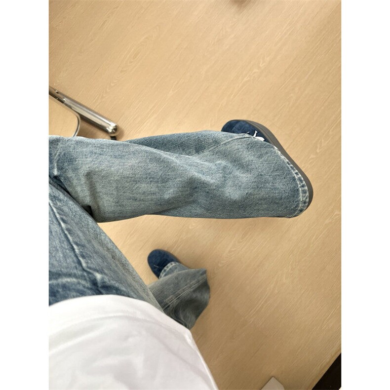 【有货】NZ455HH-特P42冰蓝闪电纹水洗牛仔裤男女直筒裤子,男装牛仔裤,星座1007（原301D）