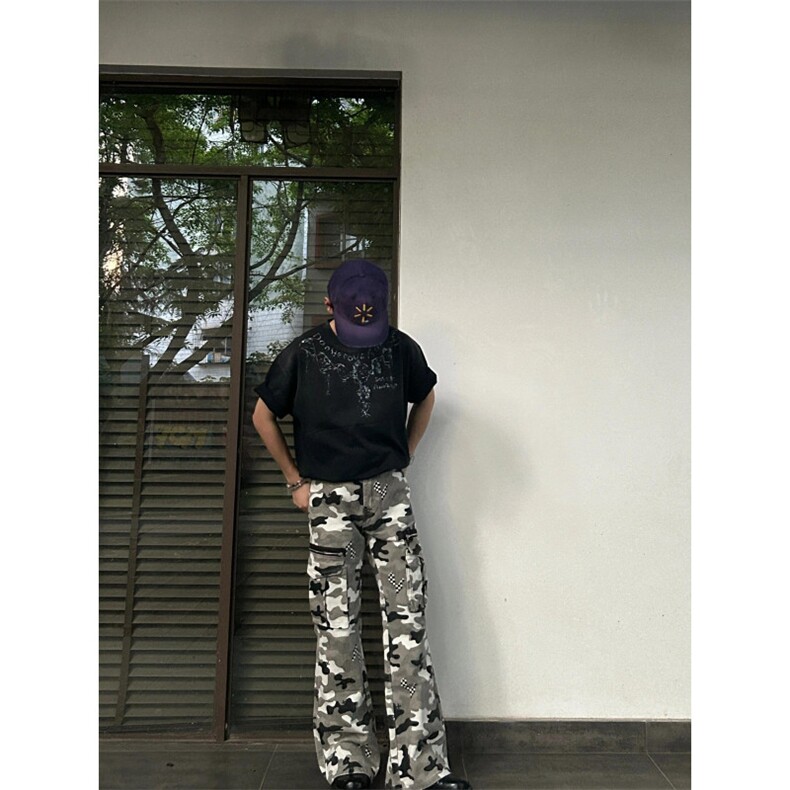 【有货】cleanfit迷彩工装裤男款美式复古裤子MGK76LL-P60,男装工装外套,星座1007（原301D）