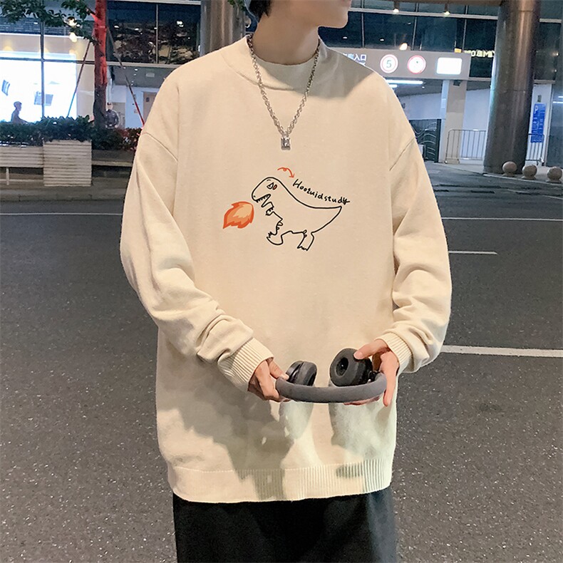 M18040-P45加绒款-P65半高领毛衣男士大码针织衫男毛线衣男,男装针织衫/毛衣,电商A040