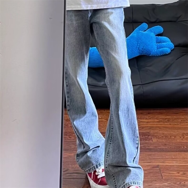 美式微喇水洗做旧牛仔裤男直筒复古显瘦长裤513ACK2708P34,男装牛仔裤,星座513A