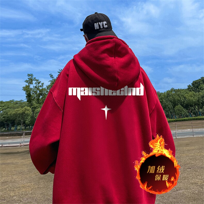 500克重磅秋冬美式加绒加厚卫衣外套DL1718常规特P35加绒特40,男装卫衣,电商A486
