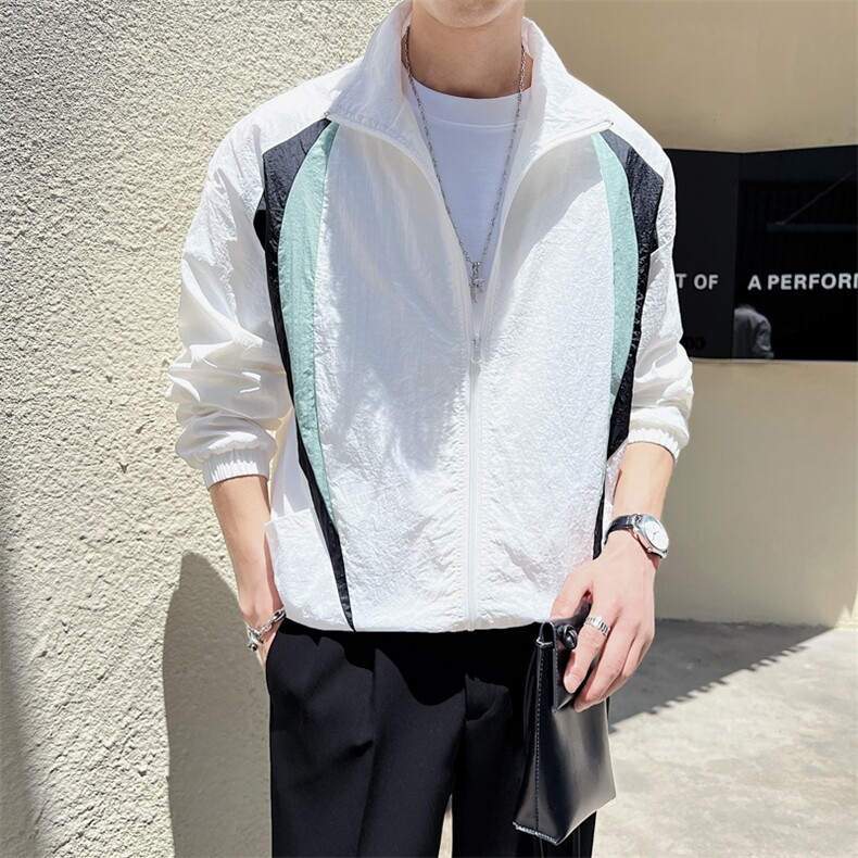 夏季运动外套男超轻薄加肥加大码情侣防晒衣服A236-5016-P65,男装防晒衣,电商A236