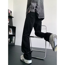 美式高街vibe裤子修身牛仔裤男设计感工装休闲微喇长裤RK916-P46，男装牛仔裤，星座412-2