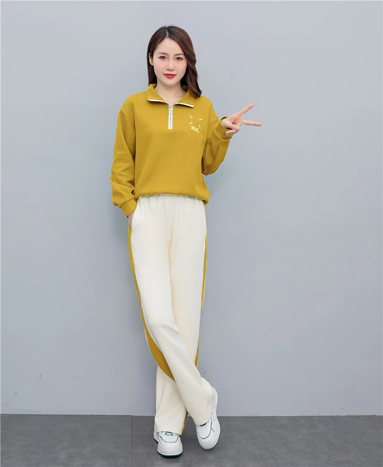 圆领卫衣运动套装女2025新款秋季时尚休闲中年妈妈装两件套,女装套装/套裙,凝聚力