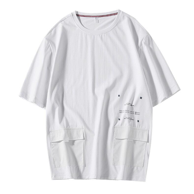 TX206-P32大码大码男士多口袋纯棉T恤上衣男，男装T恤，星座209