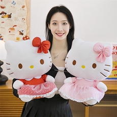 蝴蝶结凯特猫潮流床上伴侣摆件