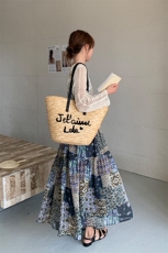 现货高级感蕾丝镂空罩衫印花吊带裙套装两件套2526P145K218，女装连衣裙，2C029