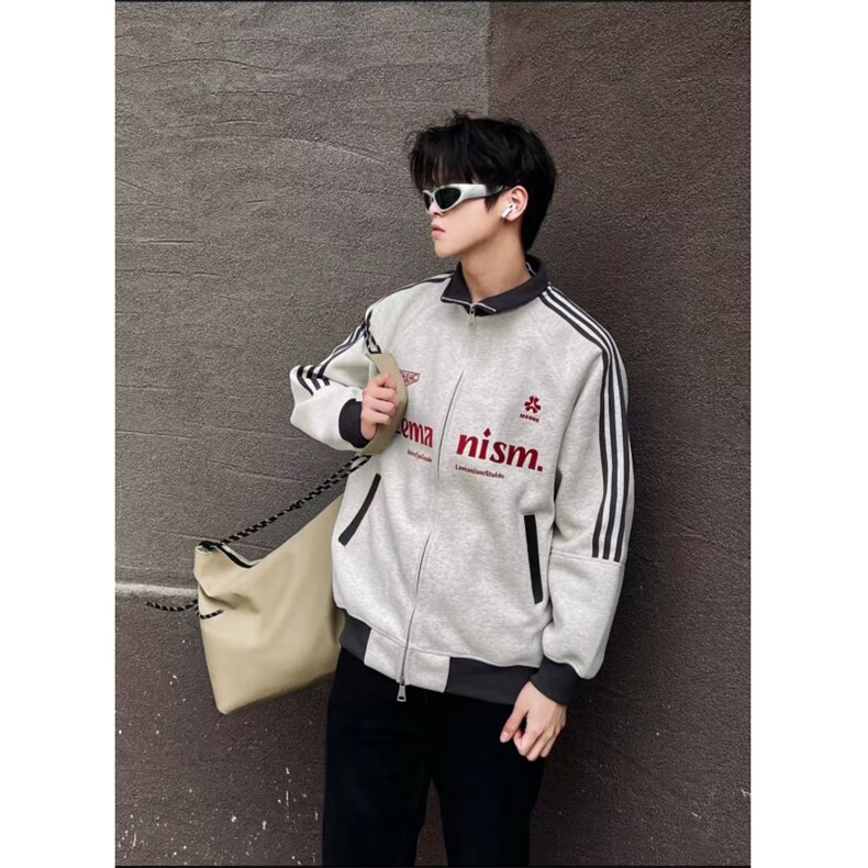 网图！春季重磅纯棉开衫刺绣卫衣外套男潮A1037-特P45加绒53,女装短外套,星座610B-1