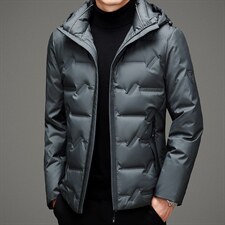 BAMJ-6091钱塘2020-2冬季厚款中年男士商务休闲简约羽绒服P205，男装羽绒服，钱塘207-2
