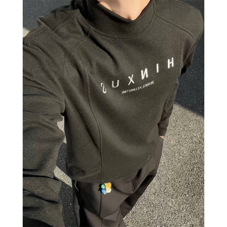 秋冬宽松休闲德绒长袖T恤打底衫XZ808B-WH113-特P23，男装T恤，星座808B