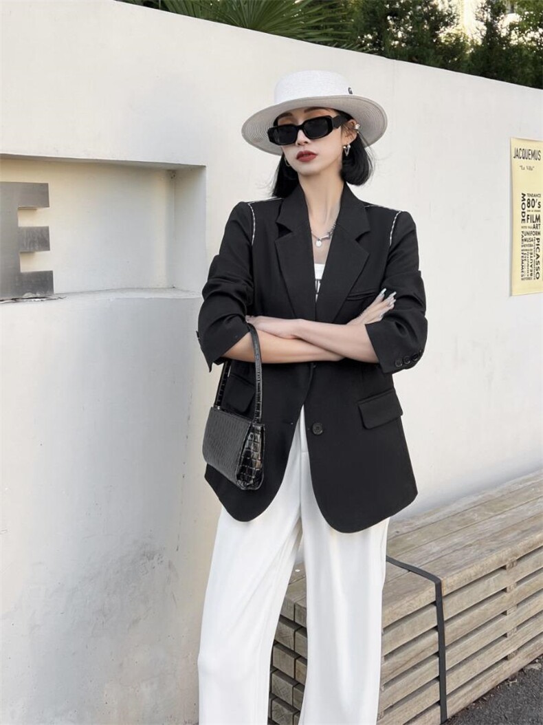 春款西装外套，女装西装，鸿依恋