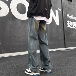 牛仔裤宽松直筒百搭牛仔长裤男2024潮男N2022-P45图片