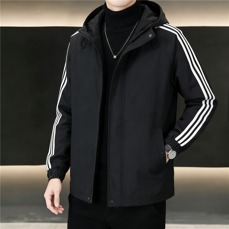 男士外套防风防水宽松连帽潮流男夹克户外上衣XZ1512-2603-P40,男装夹克,星座1512