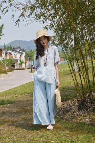 苎麻系列，女装，线象