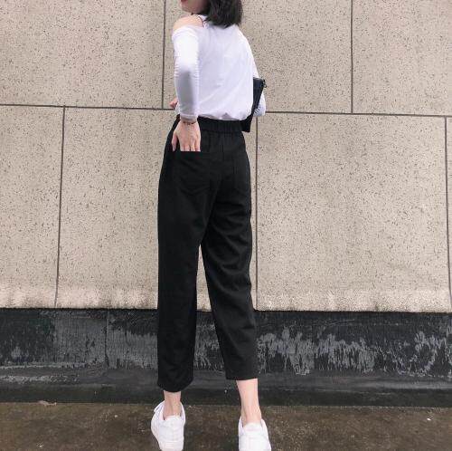 早秋简约哈伦裤图片