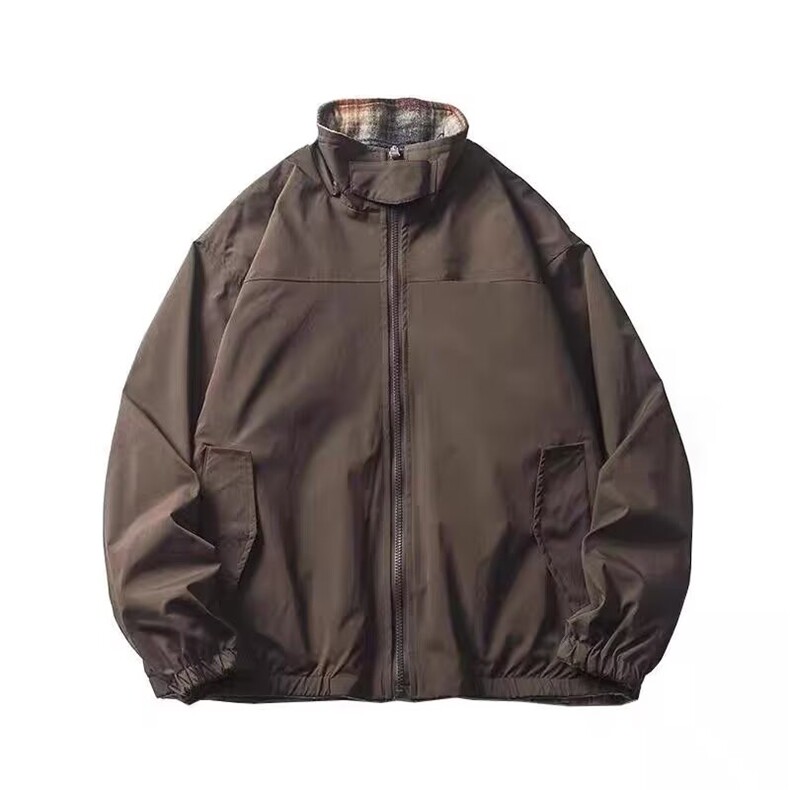 1506-1/JFM071/P94边缘立领宽松短款宽松夹克两面穿外套棉服男装,男装夹克,星座1506-1