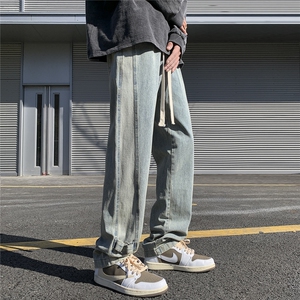 D258 KZ08 P60控78 高品质潮牌拼接牛仔裤男 78.5 聚酯纤维21.5图片