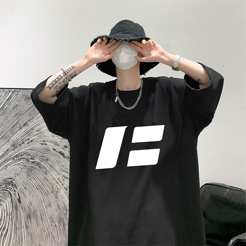 冰丝七分袖t恤男大码五分袖男短袖男中袖Q11435-P30,男装T恤,电商A040