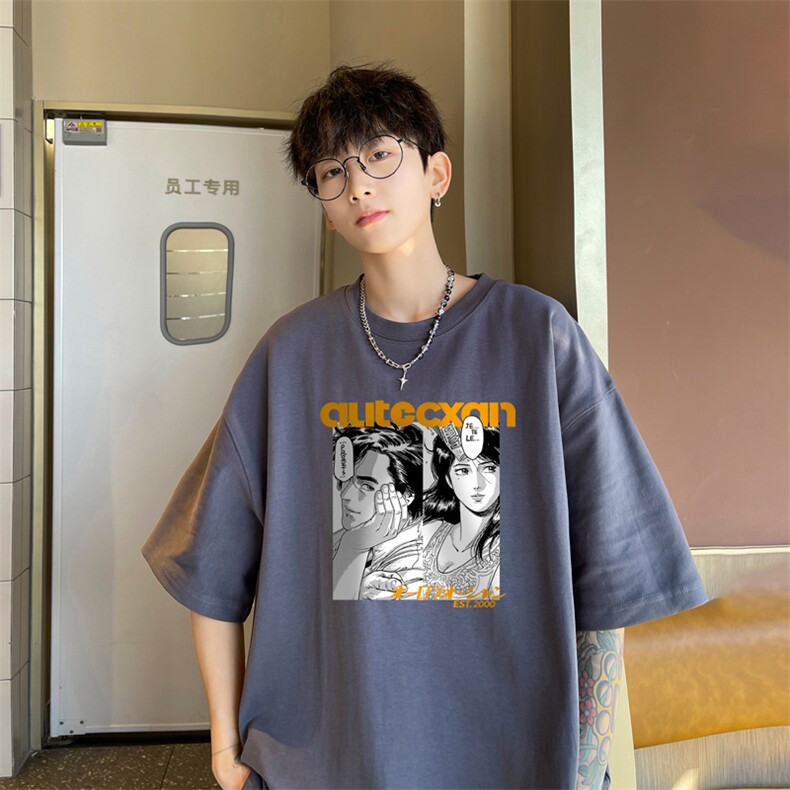 量大优供视频230g重磅纯棉短袖T恤男NT219-特P19控38,男装T恤,电商B367