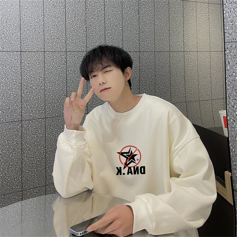 特P25控48秋冬新款男士圆领卫衣宽松休闲日常百搭上衣WQ2437,男装卫衣,电商B370