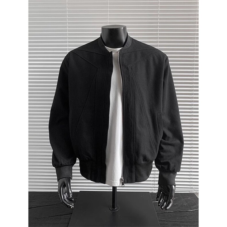 1506-1/J25991/P60硬汉穿搭短款外套男秋季红内工装棒球服百搭潮,男装工装外套,星座1506-1