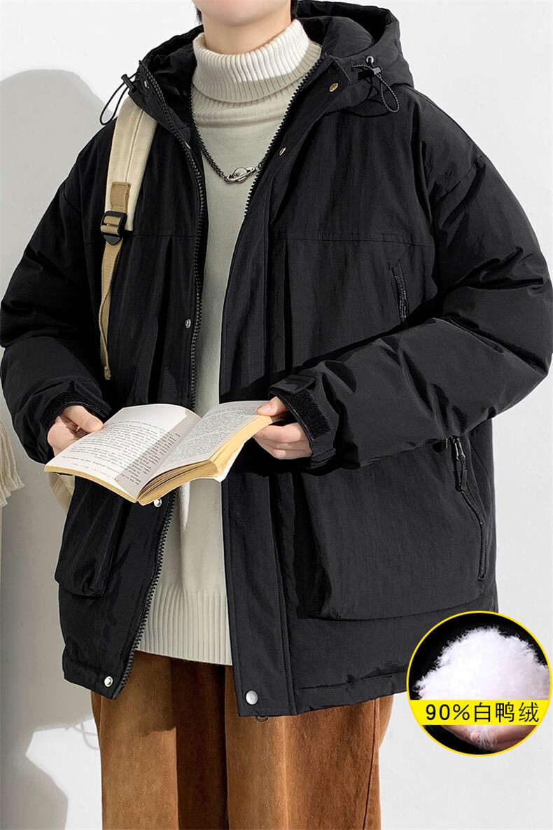 2023冬上新加绒加厚羽绒服简约冲锋衣外套男女8301-P220控价318,男装羽绒服,电商A441-1