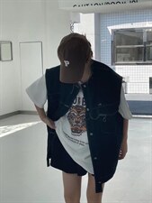 秋款上新休闲牛仔马甲，女装马甲，JIAN.Z 简.站