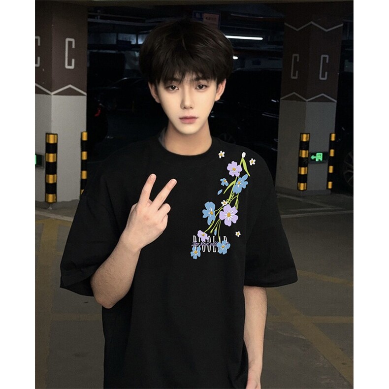 万针全刺绣解构设计260克重磅双纱纯棉高品质美式高街短袖T恤特39，男装T恤，电商A486