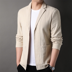 F82301钱塘2020-1春夏新款高品质男装亚麻西服简约男士外套P105图片