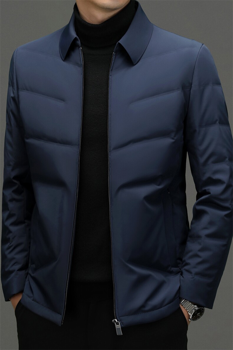 CKE1707钱塘2020-2新款商务冬季休闲厚款中年男士羽绒服P265,男装羽绒服,钱塘207-2