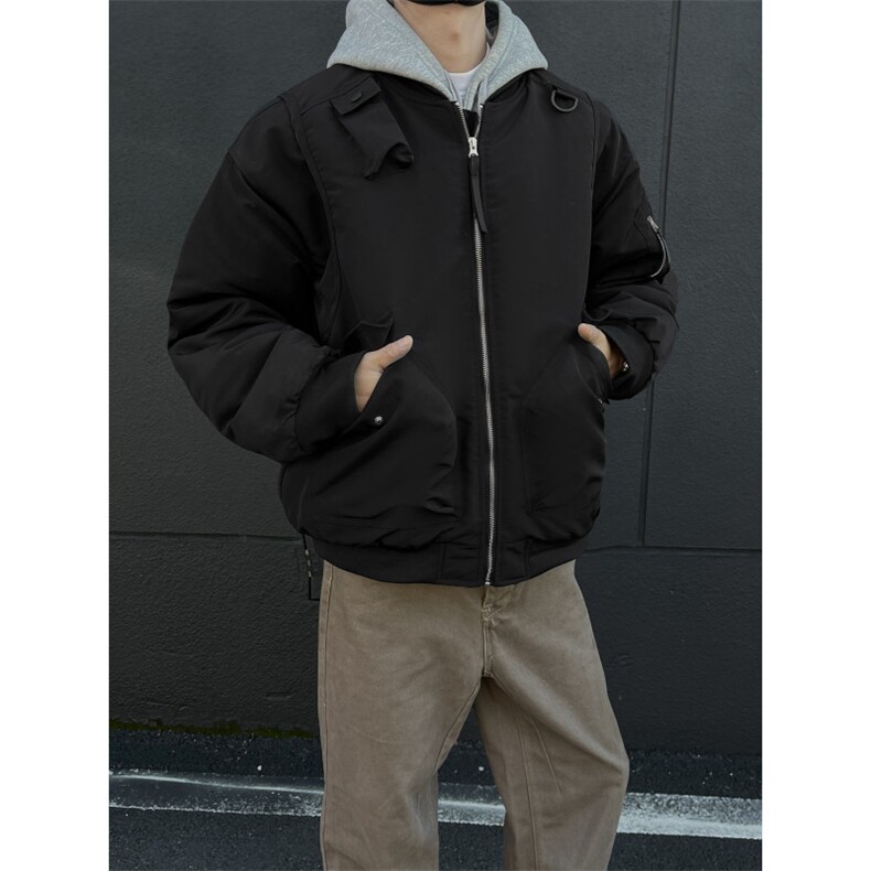 706-1-JK001-P118现货！冬季美式飞行工装夹克男休闲夹棉棒球服,男装夹克,星座706-1