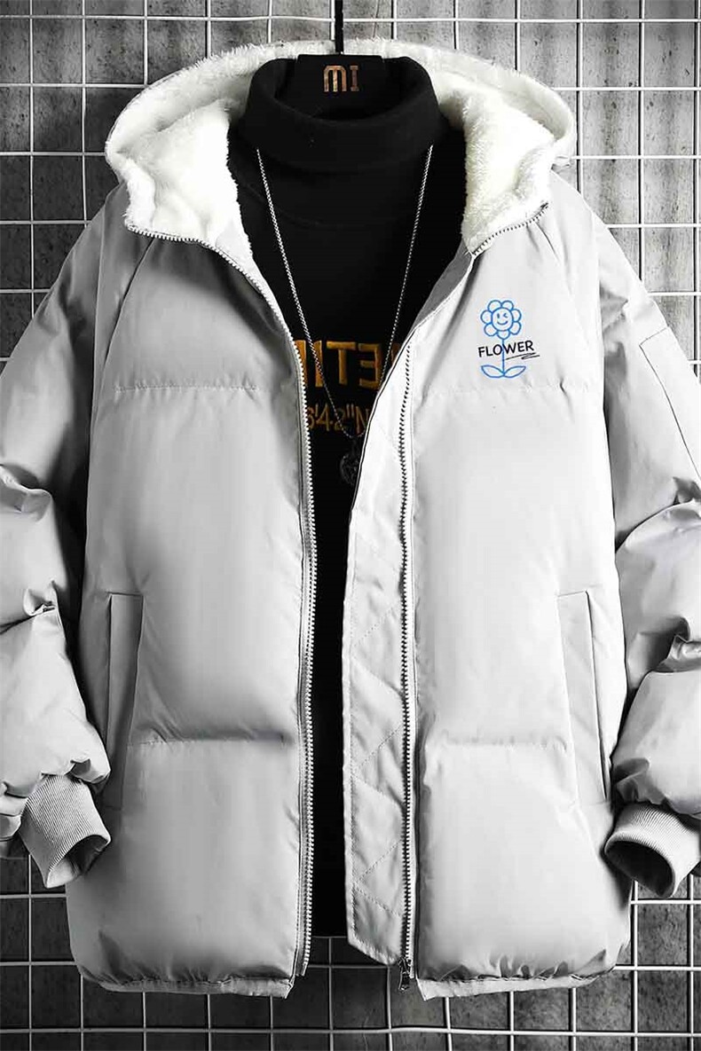 控128加绒面包服男大码羊羔毛衣男MY16274-P100,男装棉衣,电商A040A