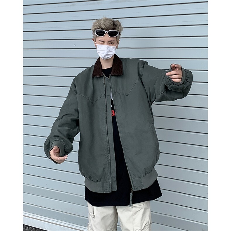 F377P68男生秋装新中式潮牛仔外套男复古宽松水洗,男装工装外套,星座512-6