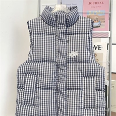 原宿文艺慵懒潮流日系气质简约流行时尚百搭棉马甲新款MJ21P59，女装马甲，星座1013-5