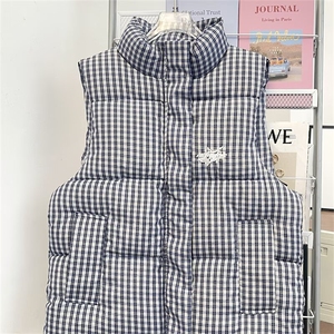 原宿文艺慵懒潮流日系气质简约流行时尚百搭棉马甲新款MJ21 P59图片